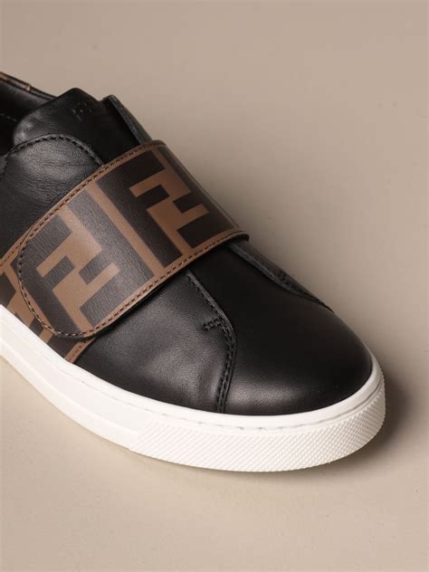 fendi sneakers kinder|Fendi shearling leather sneakers.